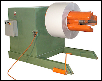 Decoiler with coil